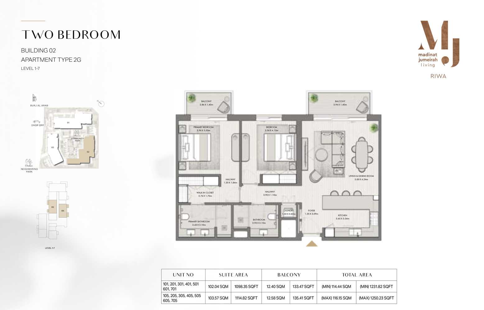 Unit 101,201,301,401,501,601,701